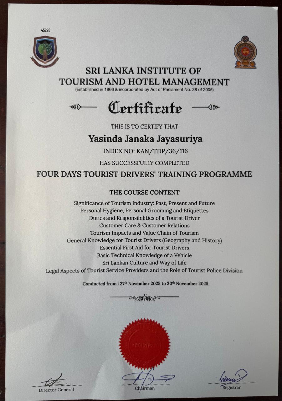 Tourist Guide Certificate